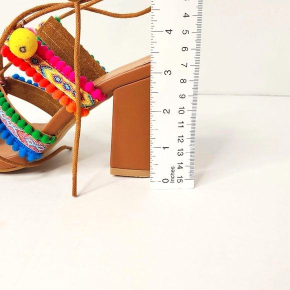 Makers Multi color sandals, heels 7.5 - Picture 6 of 10